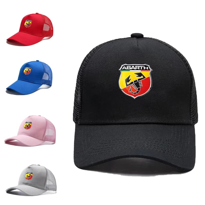For Fiat Abarth 595 Abarth 500 Abarth 124 Spider Baseball Hat Men Women's Summer Sun Hat Sports Hat Outdoor Travel Sunshade Hat