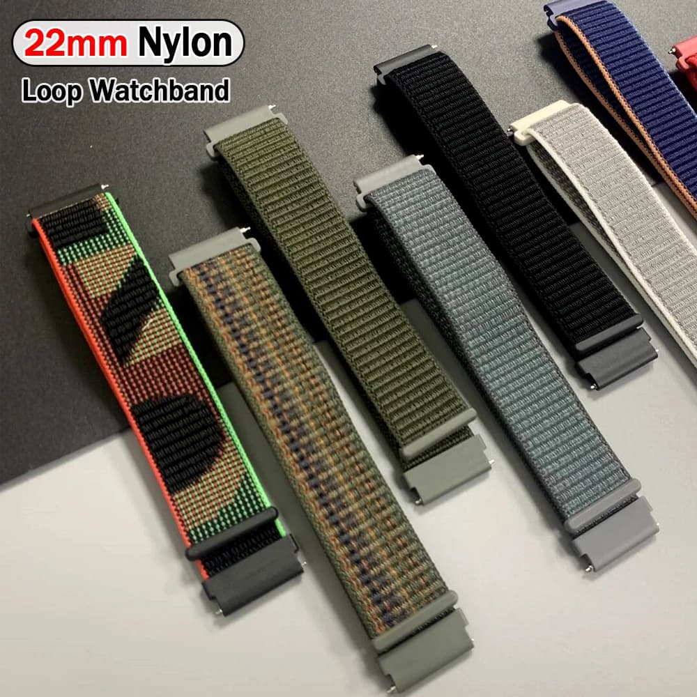 Cinturino in nylon traspirante da 22 mm per Xiaomi Watch S4 Sport color 2 S1 S2 S3 S4 Mi Cinturini per AMAZFIT BALANCE 2 Bracciale Sostituisci