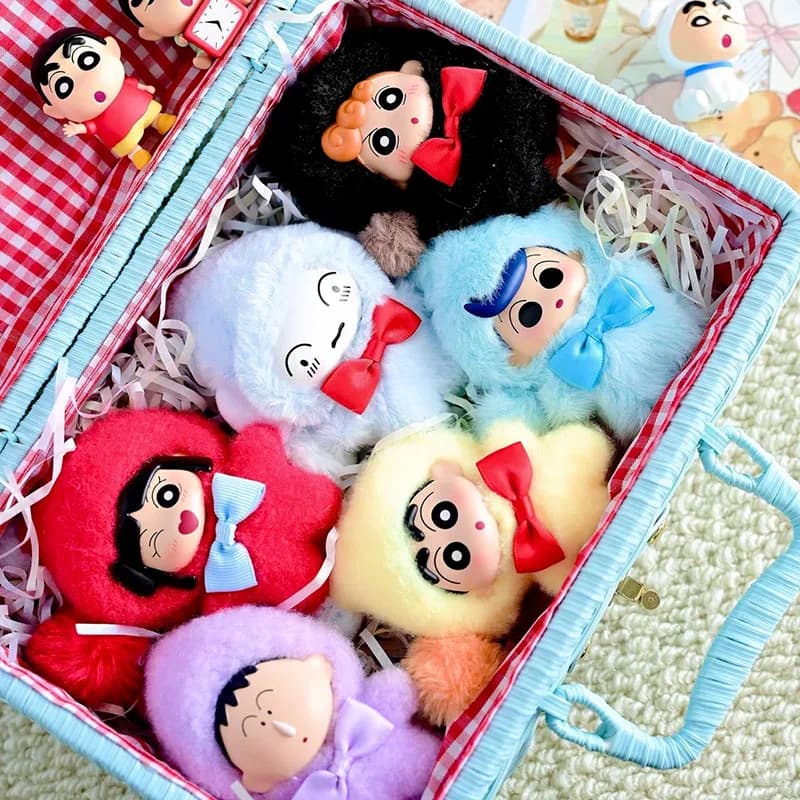 Authentic Crayon Shin‑Chan Mini Blind Box Dwarf Fairy Tale Series Vinyl Figure Phone Hanging Pendant Cute Trendy