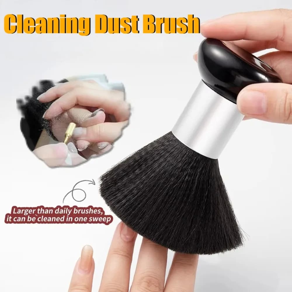 Multipurpose brush for cleaning mushrooms, powder brush, soft hair brush, neck and face dust, for hairdressers