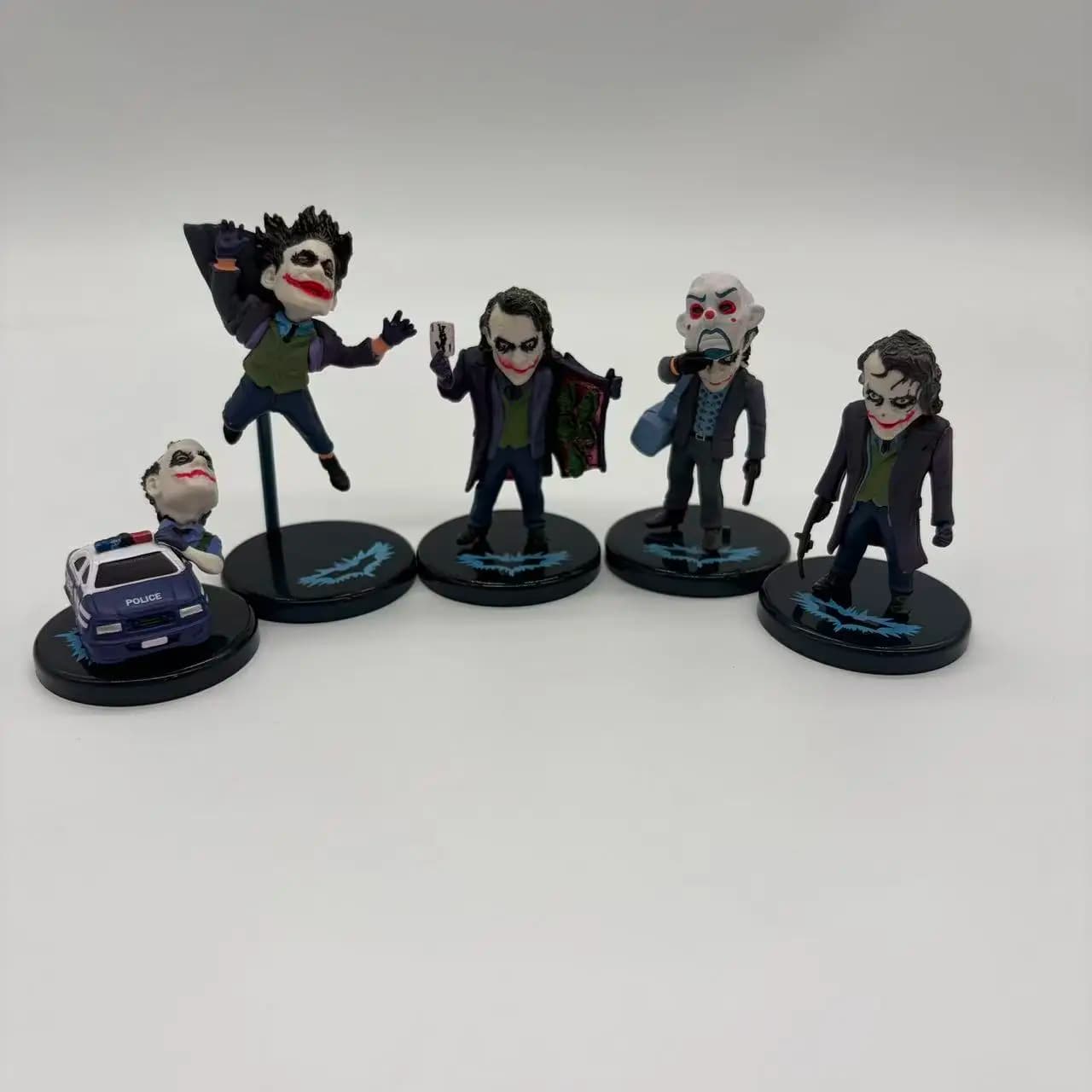 5 pz/set Il Cavaliere Oscuro Joker Action PVC Figure Da Collezione Modello Giocattolo 6 ~ 10 cm
