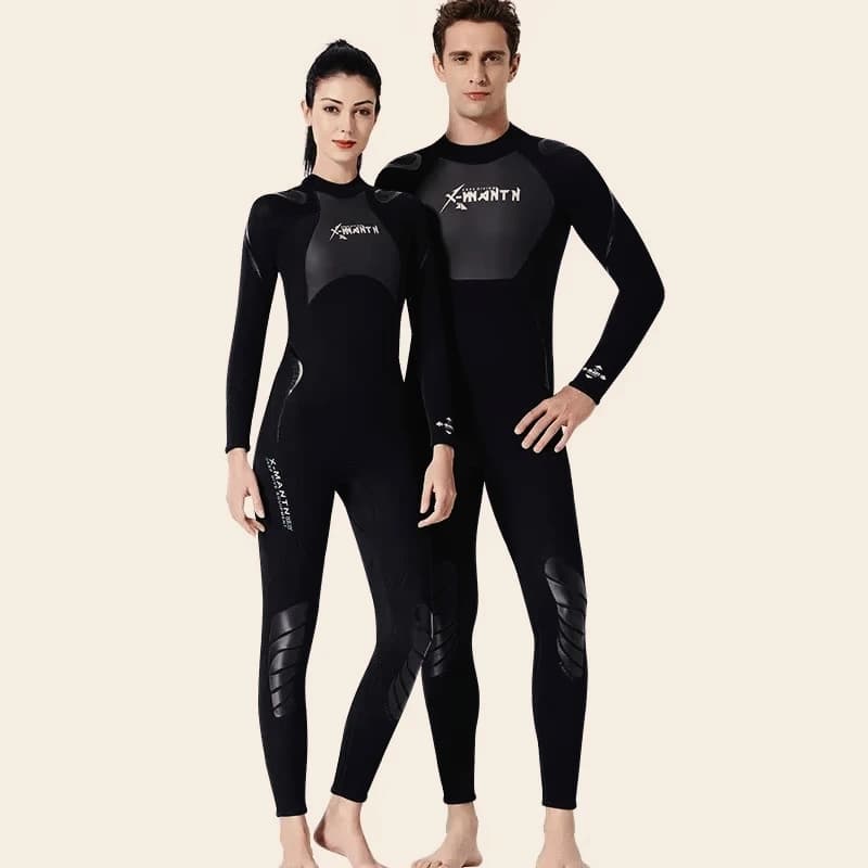 1.5mm Men's Triathlon Mute Diving Neoprene Long Sleeved Single-piece Mute Diving for Ultra Elastic Freewater Swimming