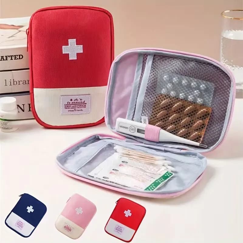 Kit di Pronto Soccorso Portatile, Piccola Borsa Medica, Kit Medico d'Emergenza per Viaggi d'Affari (Solo Borsa Vuota)