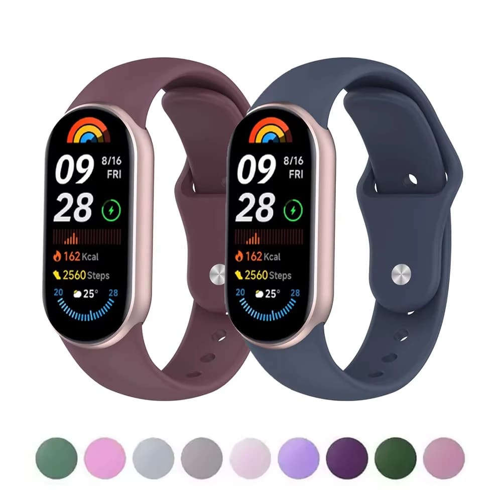 Silicone bracelets for Xiaomi Mi Band 10 9 8 NFC miband Sports watch Replacement wrist strap pulseira kit Mi band 10/9/8