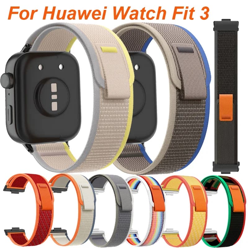Trail Loop Band for Huawei Watch Fit 3 2 1 nylon strap sports strap for Huawei Watch Fit3 Smartwatch correas elastiche