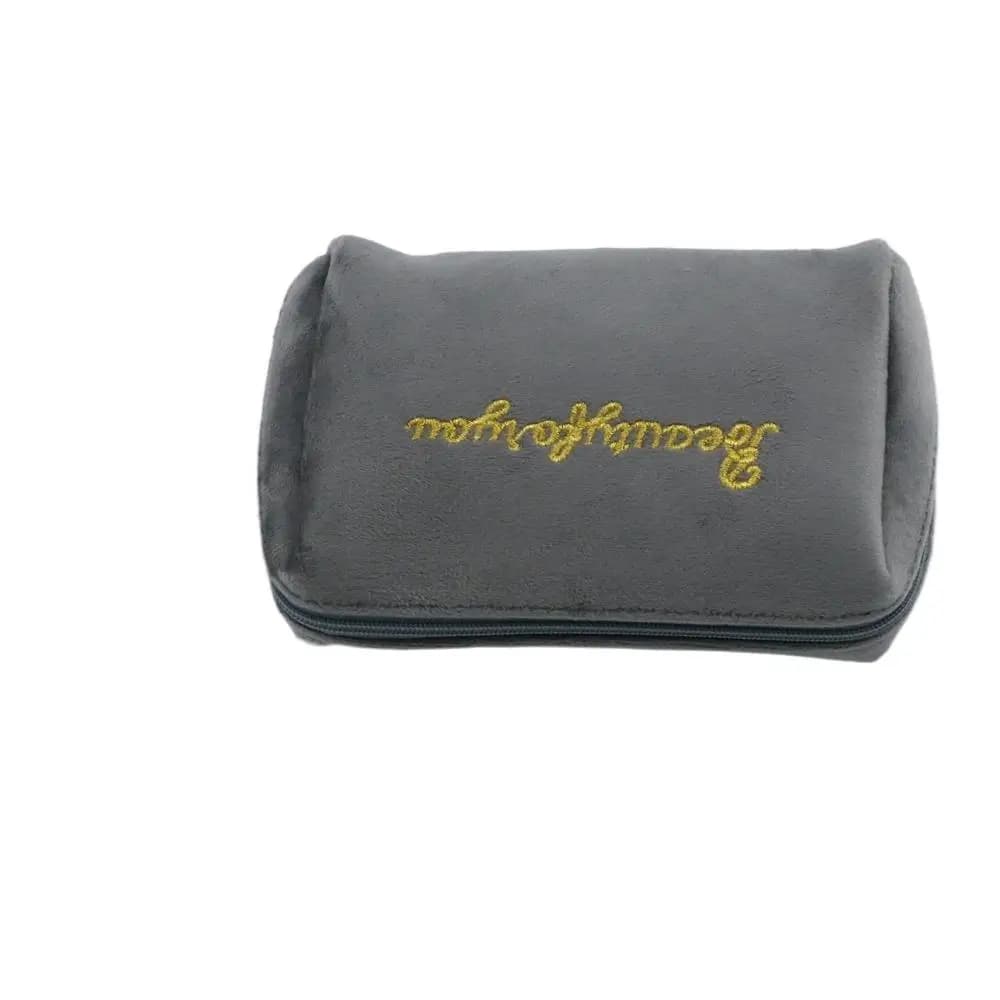 Pochette Portatile con Cerniera per Rossetti, Borse Cosmetiche in Velluto, Borsette per il Trucco