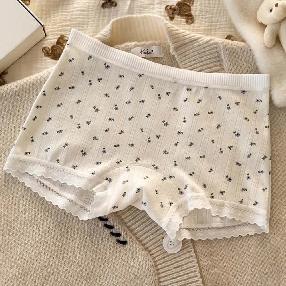High Quality Mid Waist Lace Panties Thin Soft Safety Pants No Trace Comfortable Seamless Shorts Skirt Underwear