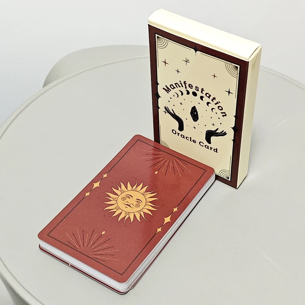 Manifestation Oracle Deck 33 carte Oracle Deck Manifest Your Dreams, Trova il tuo scopo, Tarocchi per l'anima 10,3*6 cm