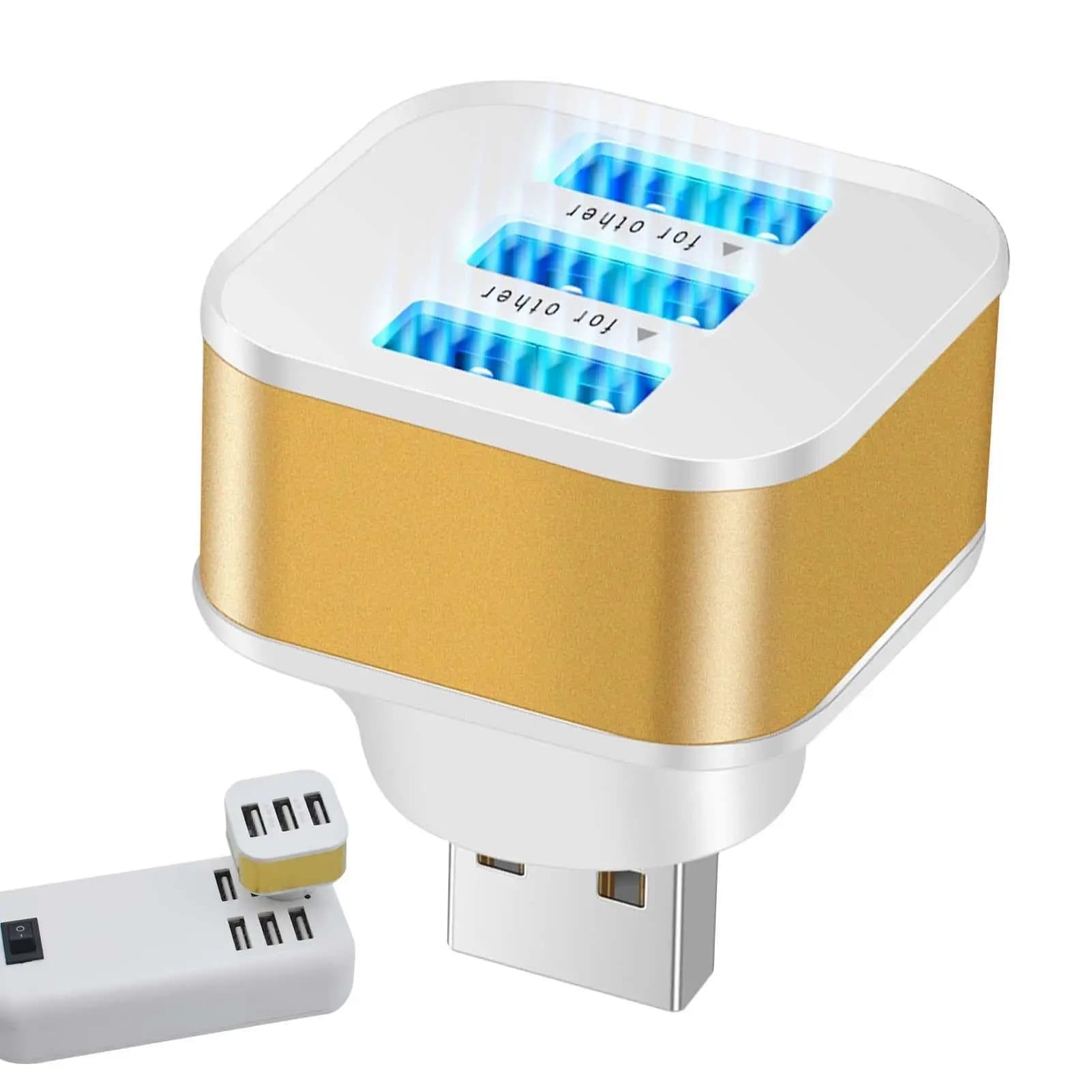 USB 3.0 multi port hub extension adapter to 3 ports for laptop tablet phone charger for auto electronic accessories for auto splitter