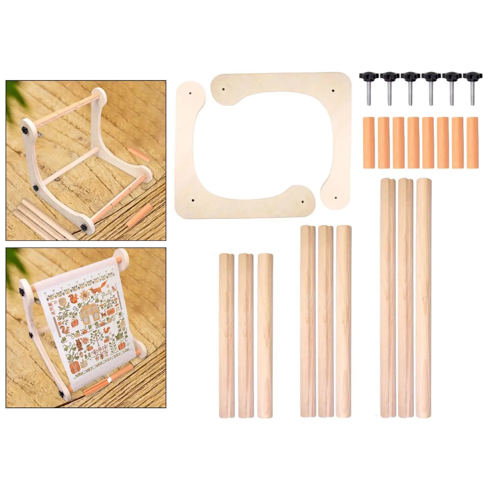 Sewing Gadgets Wooden stand for table Support for sewing frame Quilting in wood Multifunction embroidery for sewing
