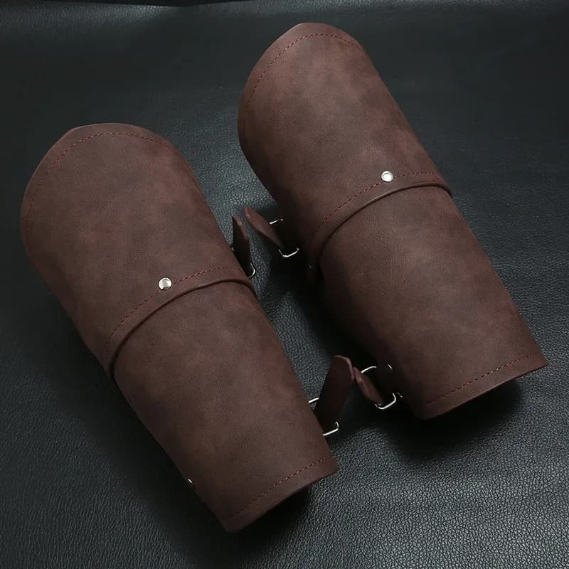 Men's Bracelet Steampunk Warrior Knights Gloves Templar Shoe Punches Cosplay Leather Bracelets