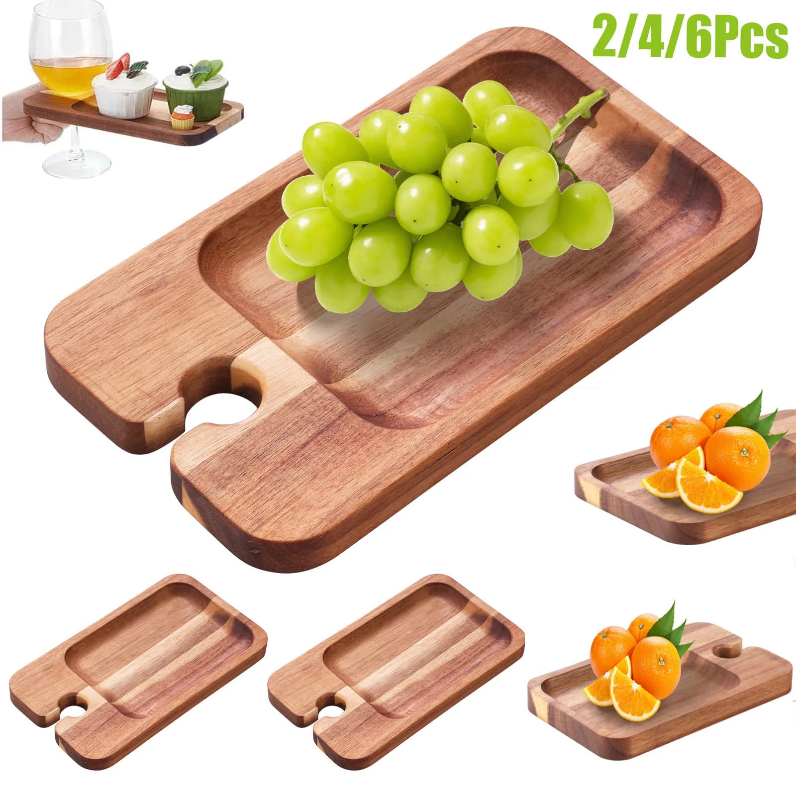 Stoviglie Piatto da dessert in legno Piatto da antipasti per vino Piatti da cocktail Vassoio per salumi in stile giapponese Snack Pallet di frutta secca