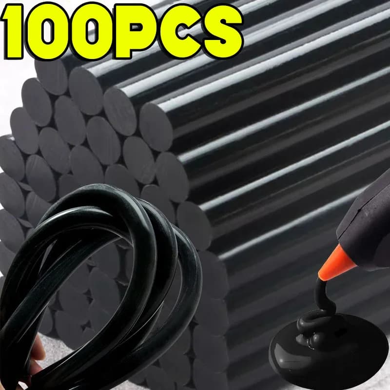 Black Hot Collar Stick 7mm / 11mm Strong Visco DIY Tools For House For Electric Glue Gun Wholesale Handbook Repair Kit