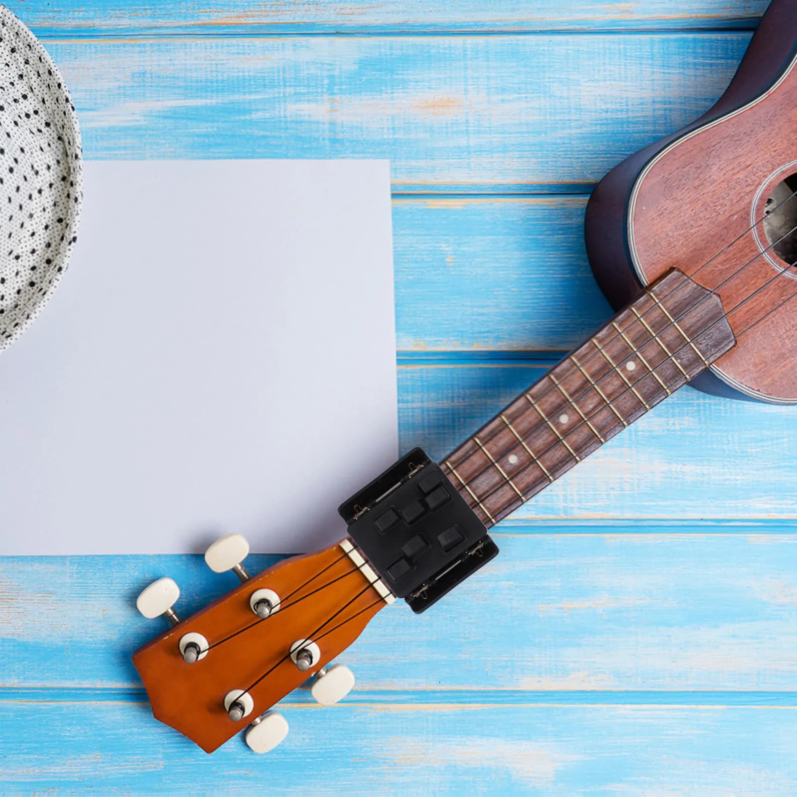 Allenatore di Accordi per Ukulele da 23 Pollici, Design Facile da Agganciare, 7 Accordi Universali C F Am Dm G G7, Pratica Rapida della Progressione