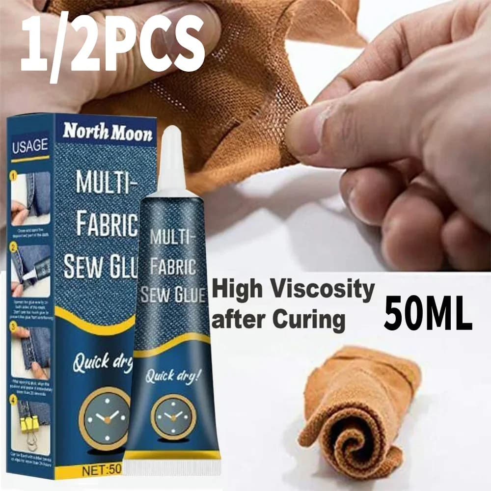 50ml cucire colla tessuto pelle asciugatura rapida colla Ultra-stick cucire colla Kit punto sicuro forniture per cucire liquidi colla universale