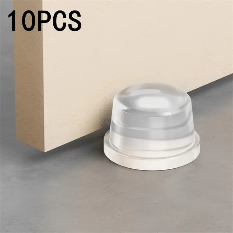 1/2/5/10 Pezzi Fermaporta in Silicone Senza Foratura, Cuscinetto Antiurto per Ufficio e Casa, Protezione di Sicurezza, Miglioramento Domestico