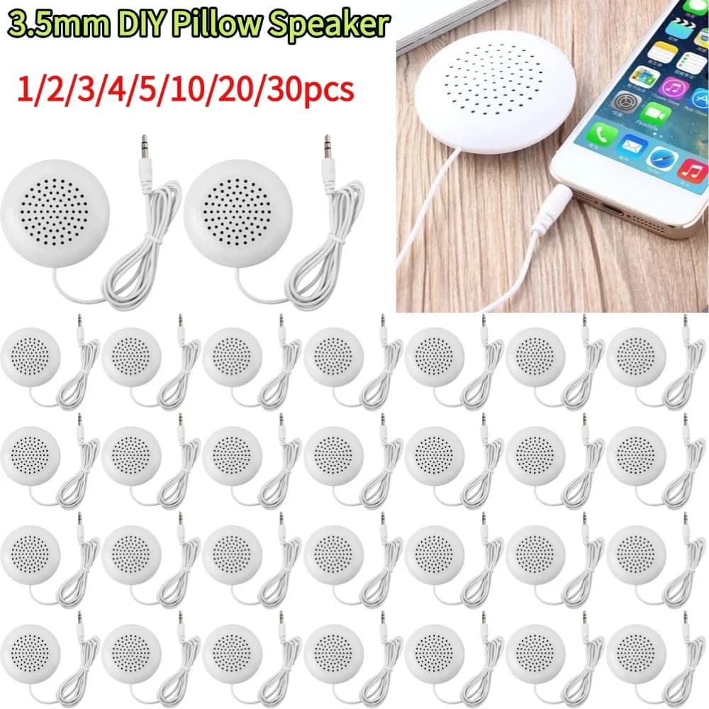 Altoparlante da Cuscino Fai-da-Te, Mini Altoparlante Stereo 3.5mm per MP3, Telefono, CD Portatile, Altoparlante da Cuscino Cablato con Jack 3.5mm