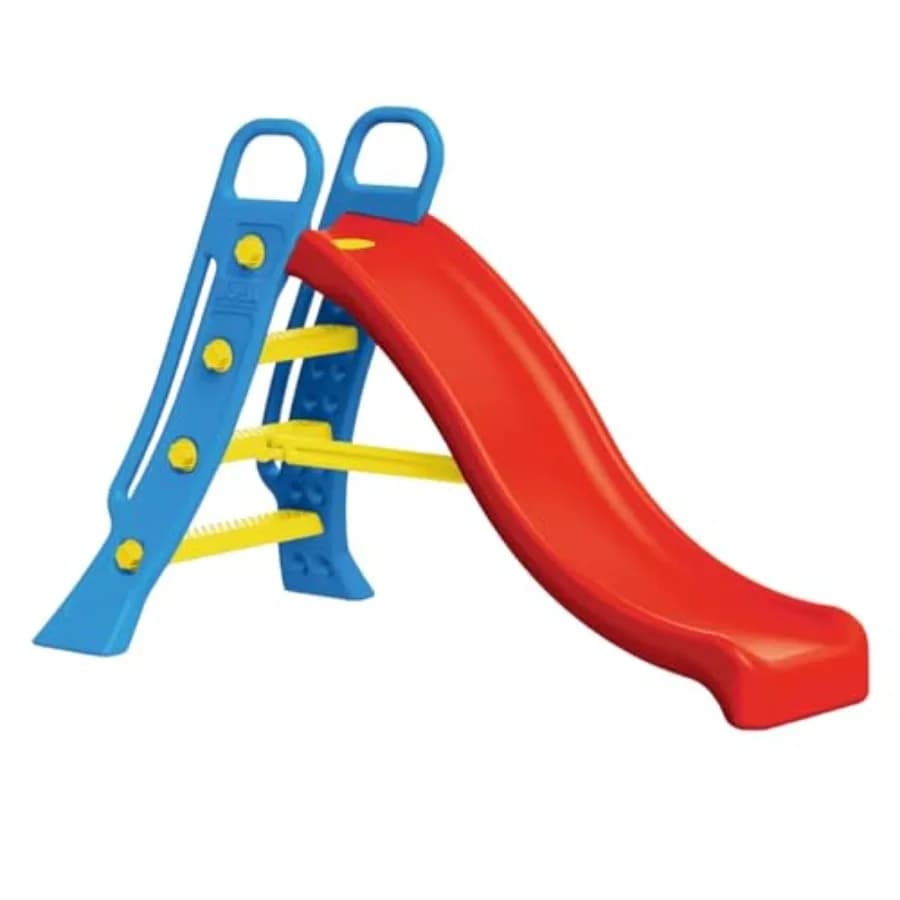 Scivolo d'Acqua Colorato in Plastica per Esterni, Collegabile al Tubo da Giardino, Utilizzabile anche in Interni, per Bambini dai 2 Anni in Su