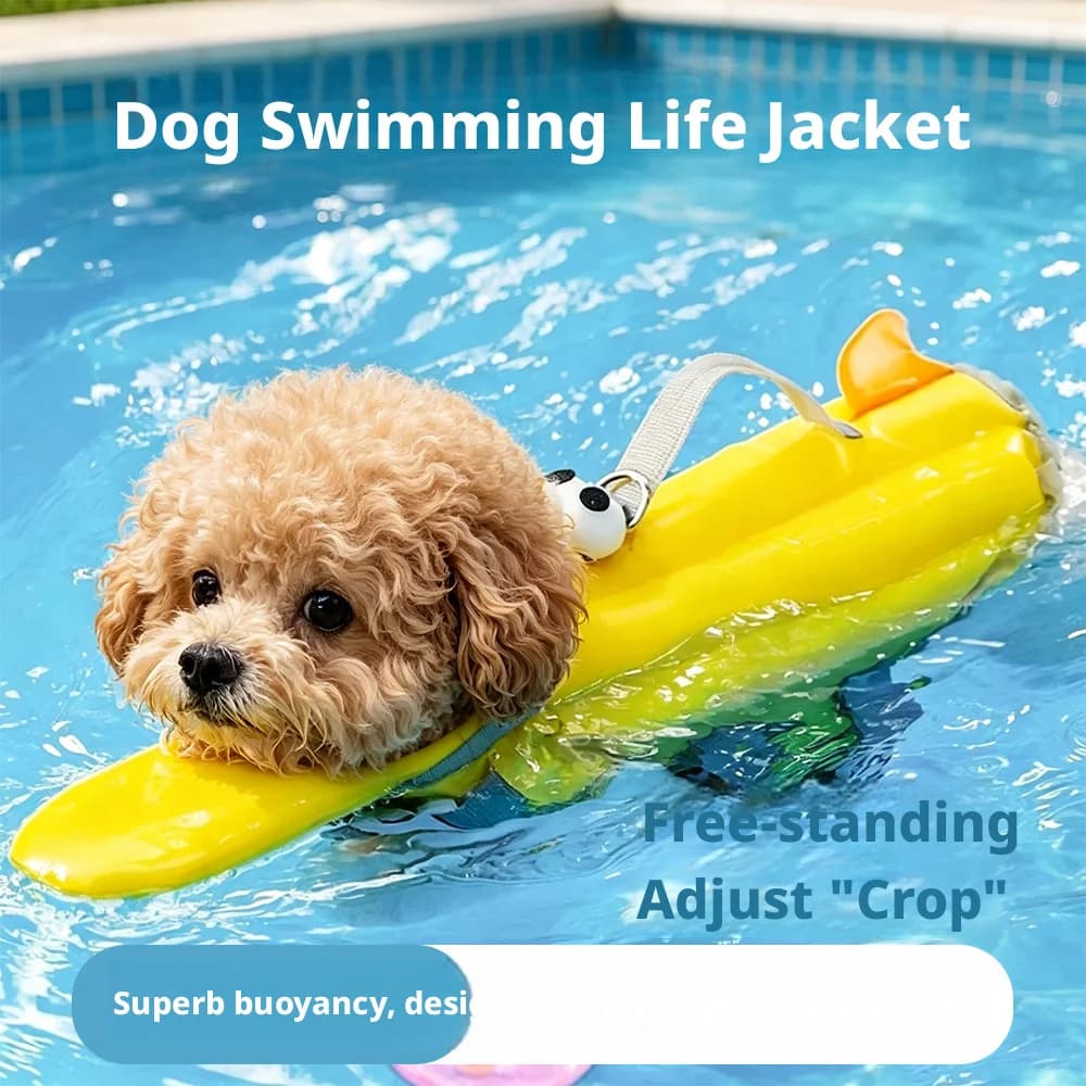 Penguin Dog Life Jacket Summer Pet Buoyancy Swimsuit Adjustable Reflective Safety Vest for Small Medium Dogs Beach Pool