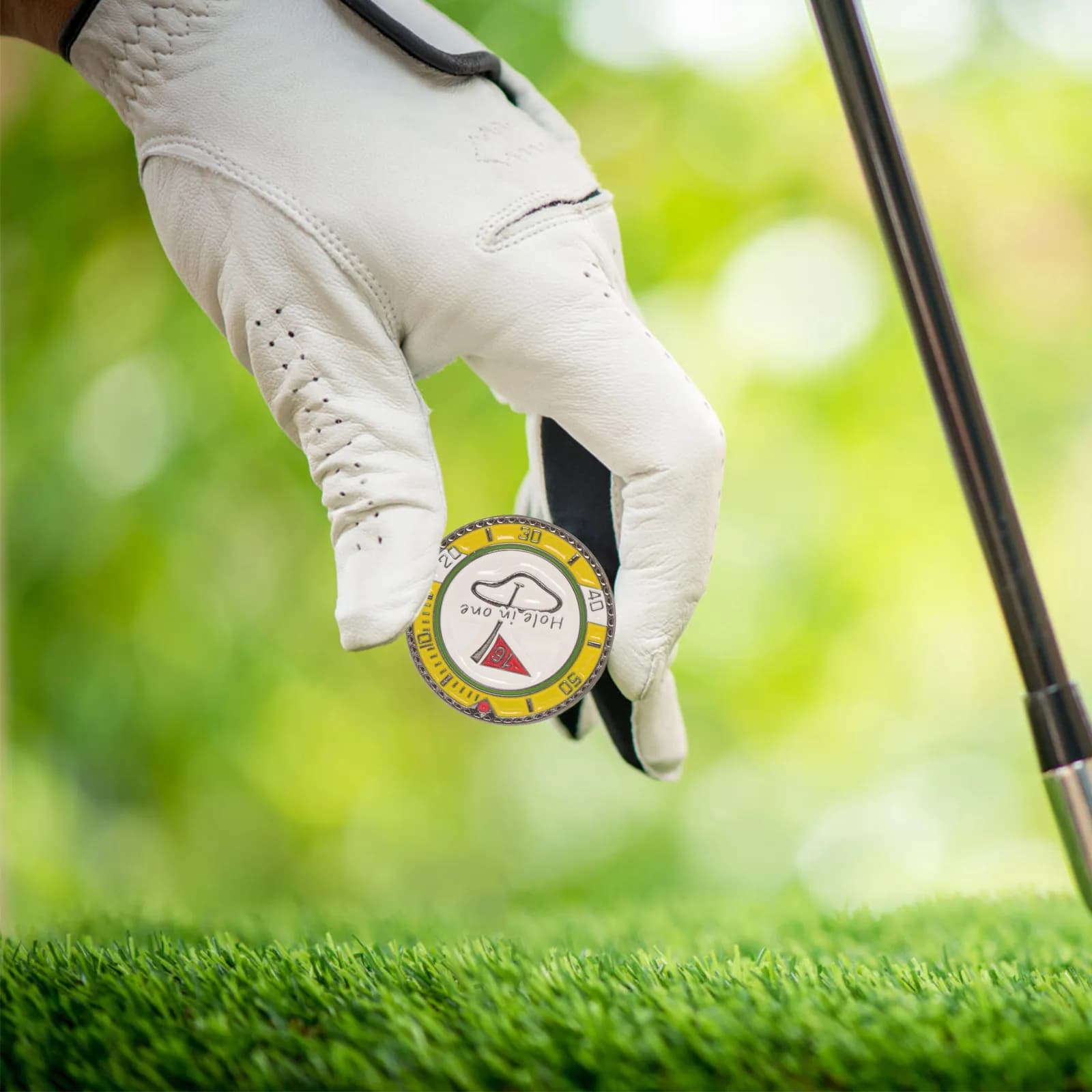 Marcatore per Palline da Golf in Plastica, Riutilizzabile, Leggero, Portatile, Alta Precisione, Rotondo