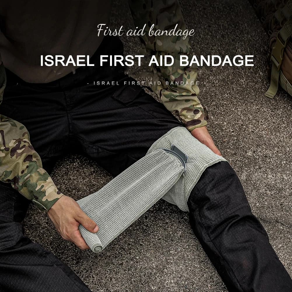 ZOHAN Kit per traumi di emergenza per bendaggio israele Kit per laccio emostatico elastico per esterni rotolo Sterile emostasi fasciatura traumi pronto soccorso