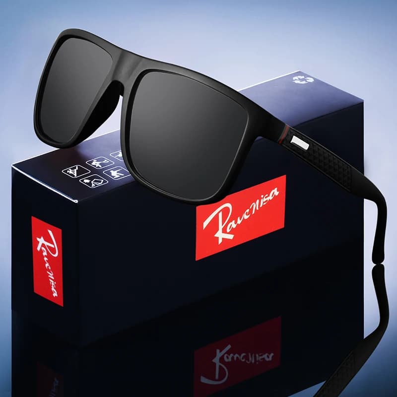Brand Designer Men's Sun Glasses Vintage Square Sunglasses Men Women Luxury Driving Fishing UV400 Eyewear Men