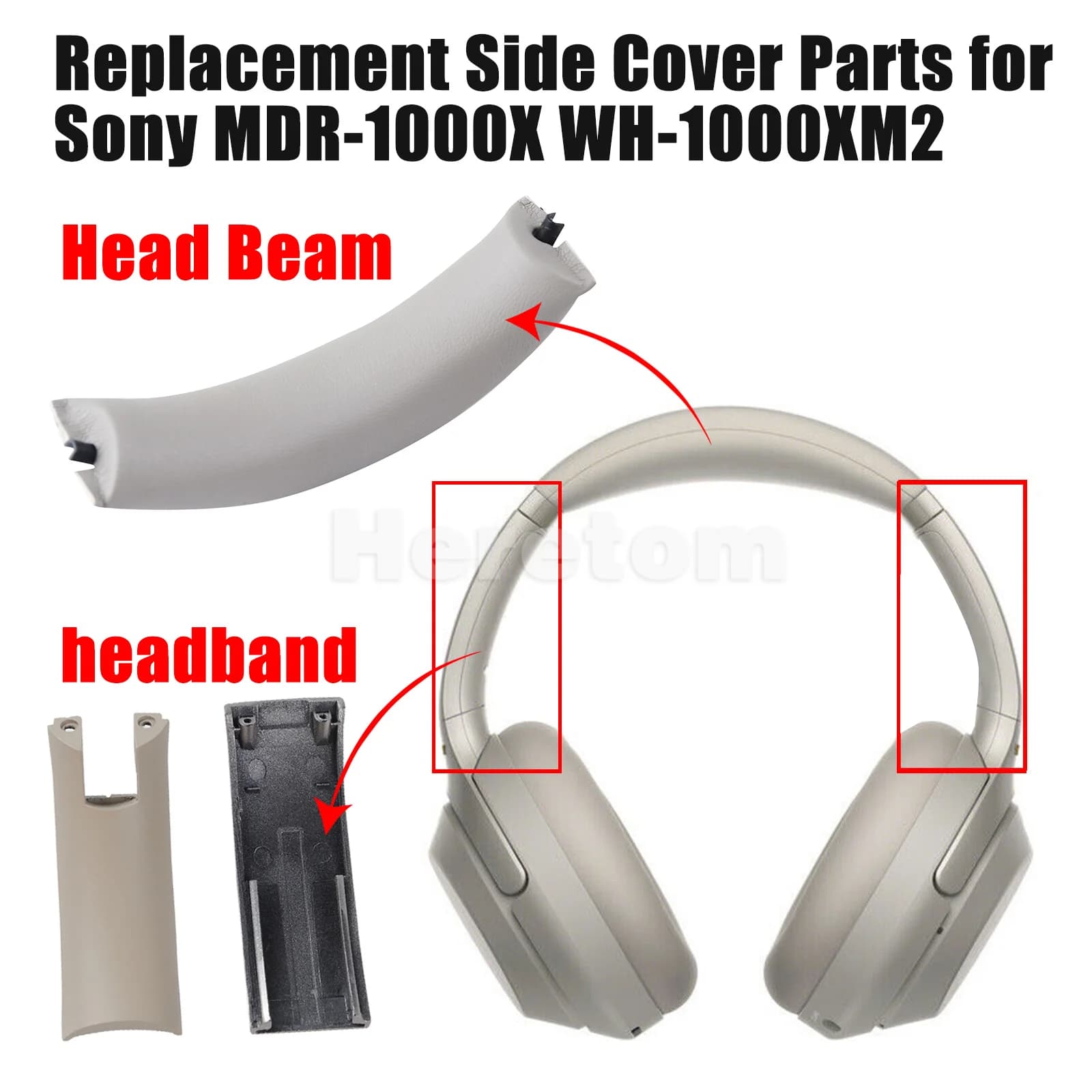 Fascia per cuffie di ricambio/fascio di testa per parti di riparazione per cuffie Sony WH-1000XM2 MDR-1000X