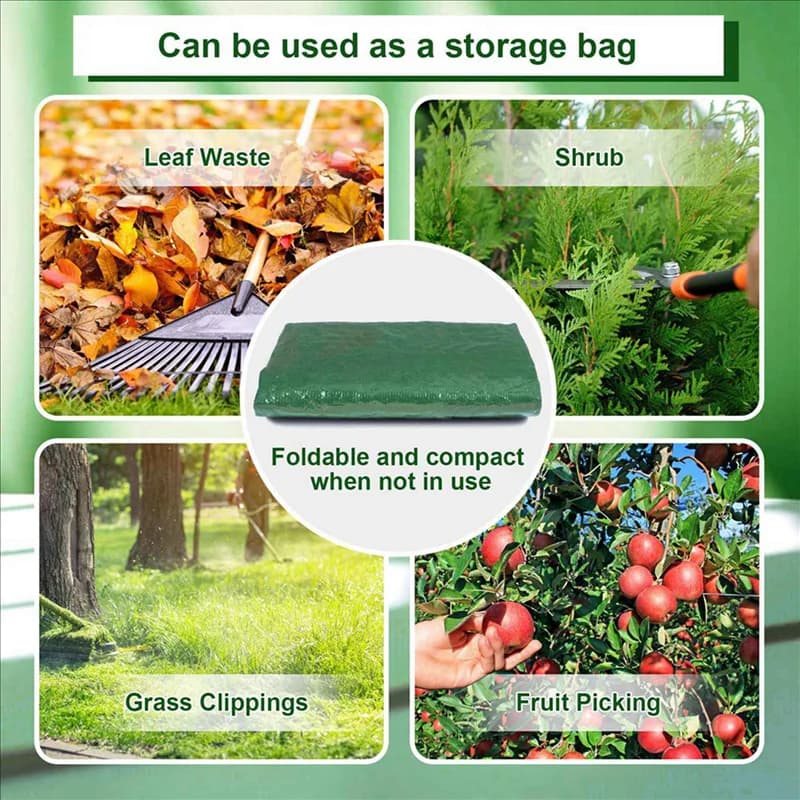 Sacco per compost 3X, secchio per compost sigillabile per fermentazione Sacco per compost per rifiuti di foglie da giardino-A79G