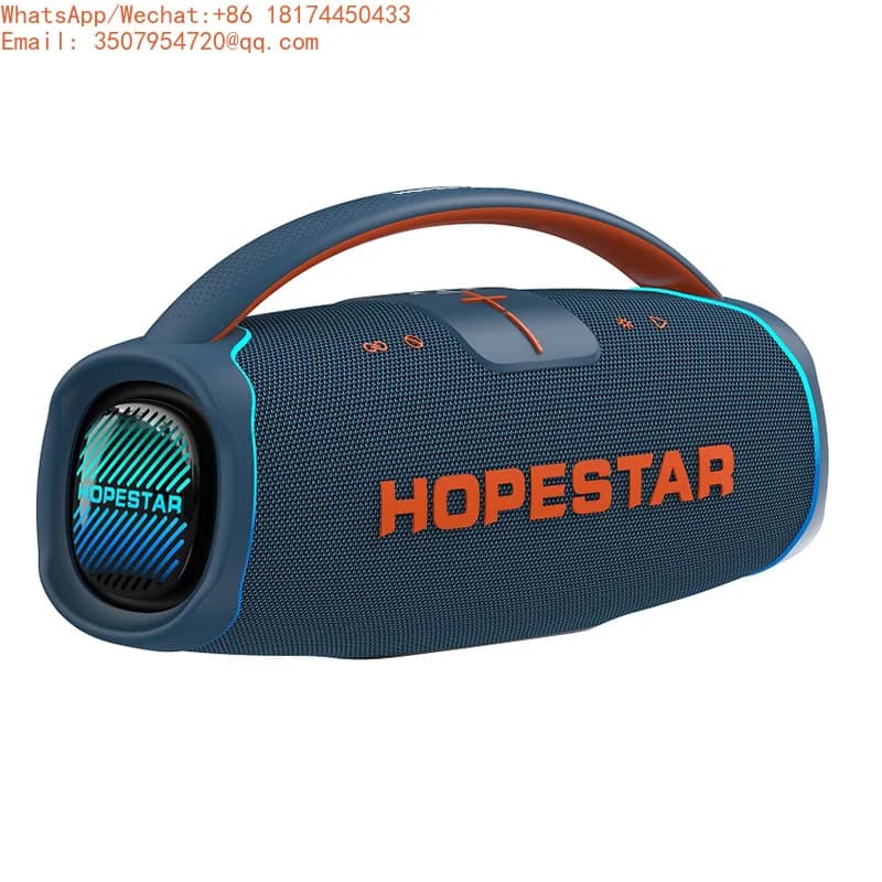 HOPESTAR A65 Altoparlante Bluetooth Wireless Portatile con Microfono Subwoofer per Esterni ad Alta Potenza Boombox