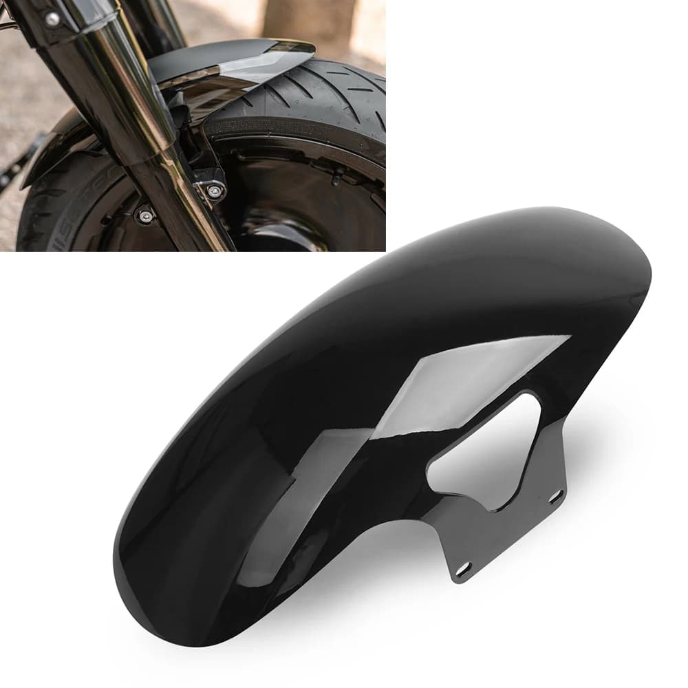 Moto luce nera parafango anteriore parafango protezione della copertura per Harley Softail M8 Fatboy FLFBS FLFB 2018-2023 2022