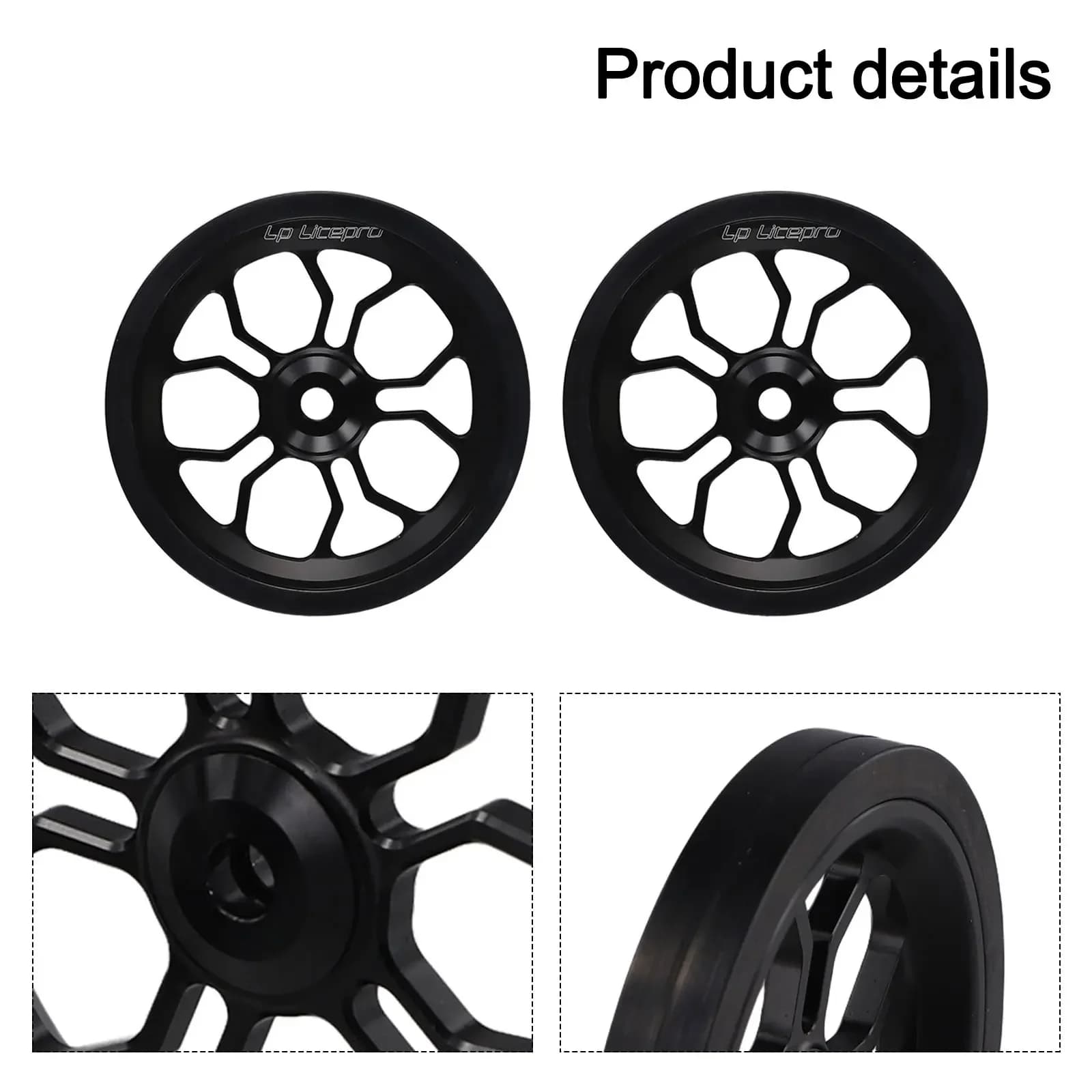 Nuovissimo Easy Wheel Parti di biciclette Easywheel Nero/Rosso/Argento/Oro Accessori per ciclismo Diametro 82mm Ad alta resistenza
