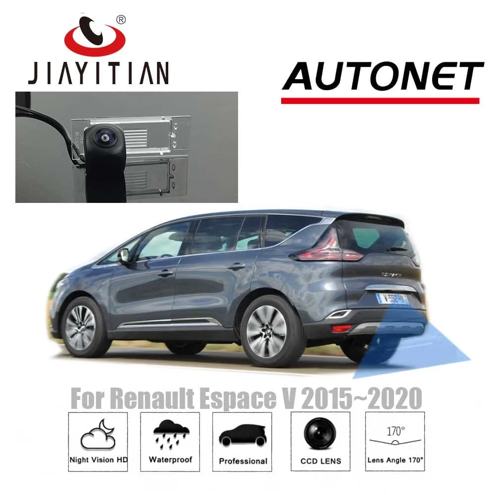 JIAYITIAN telecamera per retromarcia per Renault Espace V 2015 ~ 2020/CCD/visione notturna/cavo adattatore per telecamera di parcheggio retromarcia di Backup