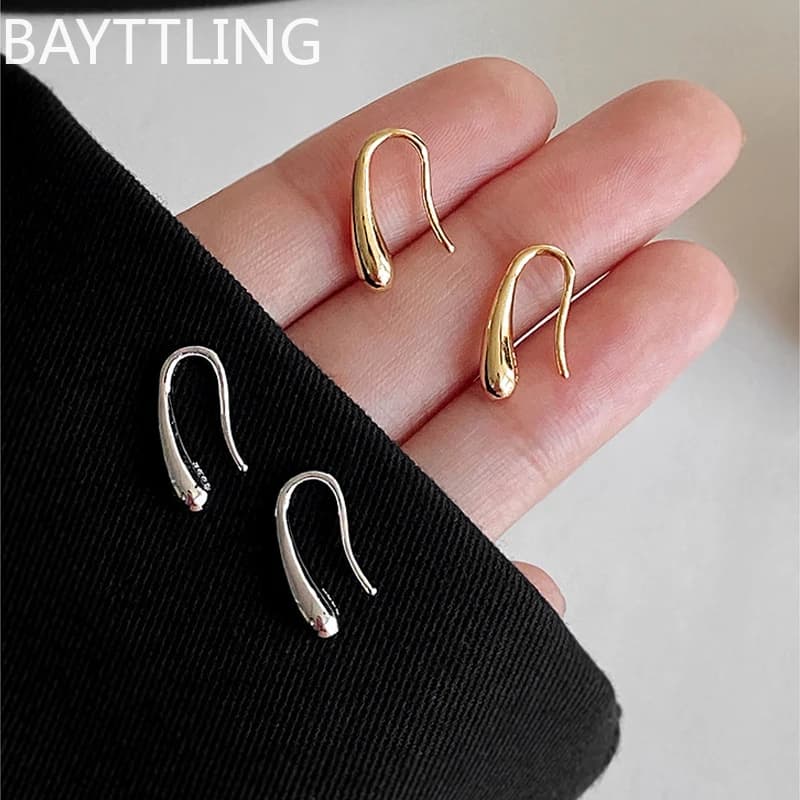 925 silver teardrop earrings women simple temperament retro ins jewelry birthday party gift