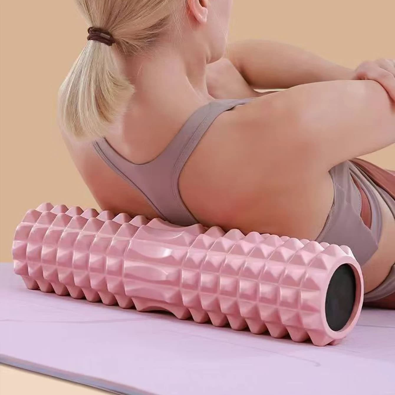 Set di Rulli in Schiuma per Yoga, Blocco per Massaggio Muscolare, Mattoncino Yoga, Attrezzi per Pilates, Attrezzatura per Fitness e Esercizi in Palestra per il Rilassamento Muscolare