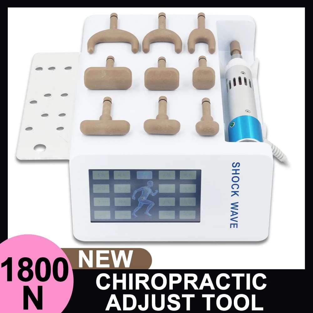 Strumento Elettrico per Chiropratica, Pistola per Attivazione Spinale, Massaggiatore Correttivo per il Sollievo dal Dolore, Rilassante per il Corpo 1800N