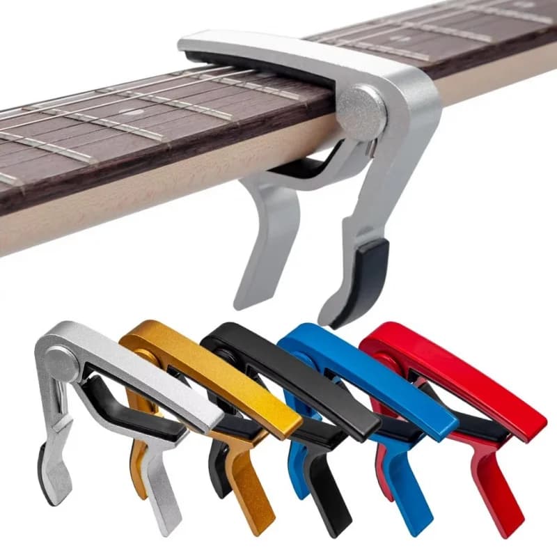 1/2/3 pezzi universale in alluminio Capotasto per chitarra acustica clip per trasposizione ukulele trasposizione clip accessori per chitarra parti