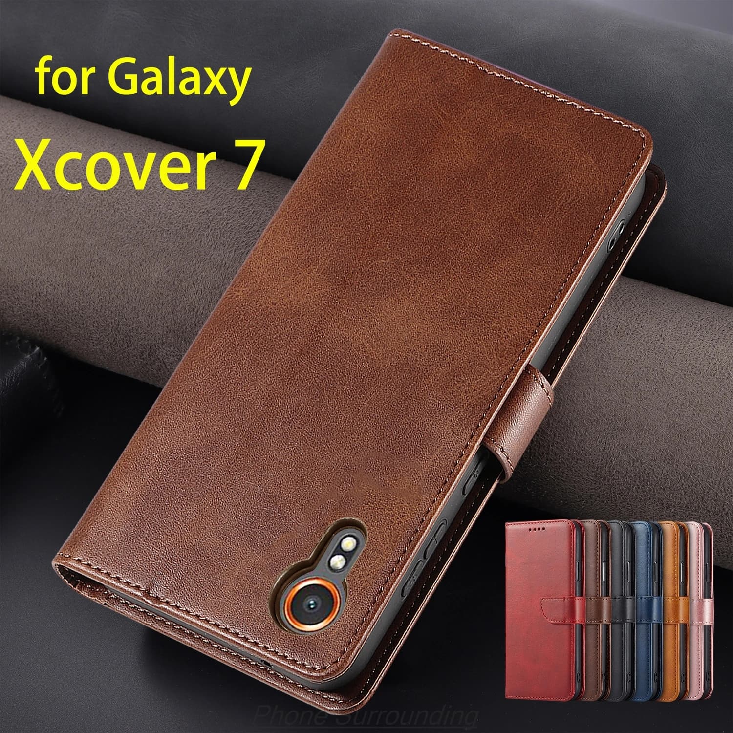 Wallet Flip Cover Leather Case for Samsung Galaxy Xcover 7 Xcover7 Pu Leather Phone Bags protective Holster Capa Fundas Coque