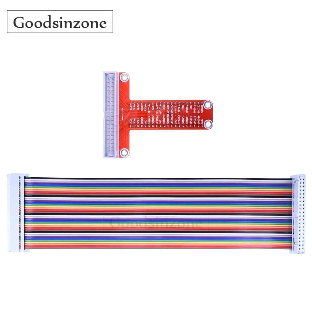 Scheda di espansione Breakout RPi GPIO + cavo a nastro + adattatore GPIO tipo T assemblato 20cm FC40 40pin per Raspberry Pi 3 2 modello B & B