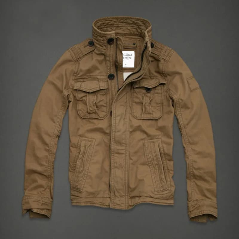 Men's camouflage cargo jacket South Tyrolean heavy washed cotton wind jacket Military mimetic jacket Outdoor sports coat Multi pocket