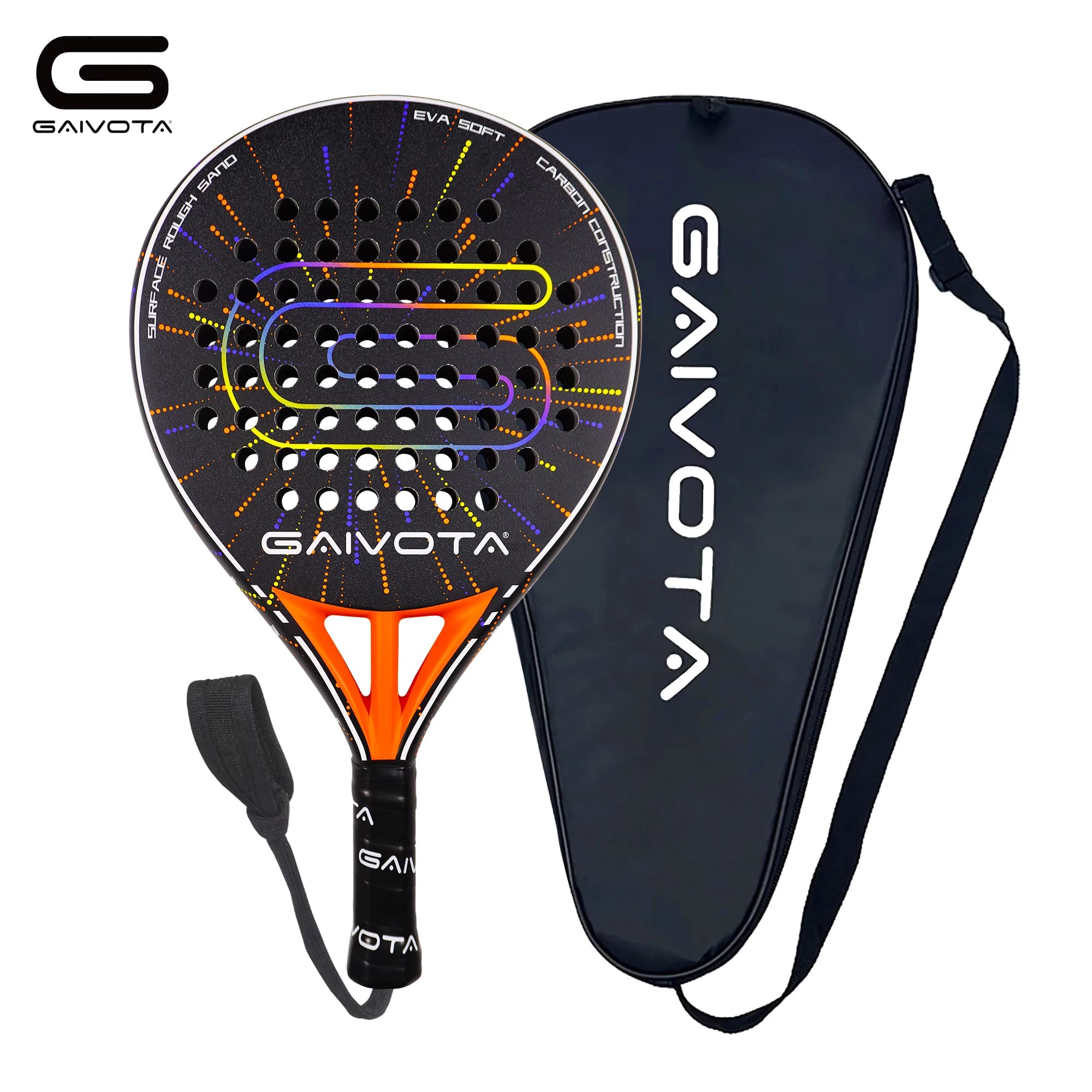 GAIVOTA 2026 new PX30 orange hot pressed padel rack for outdoor sports