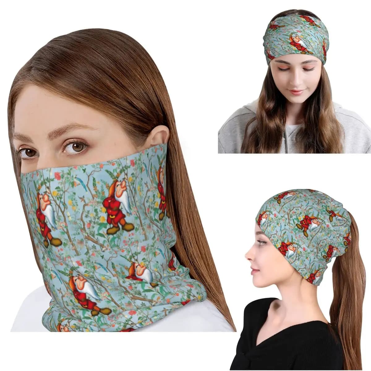 Grumpy Dwarf Bandana Neck Gaiter Mask Scarf Fascia per la testa multiuso, berretto, cappello, unisex, per adulti, per tutte le stagioni