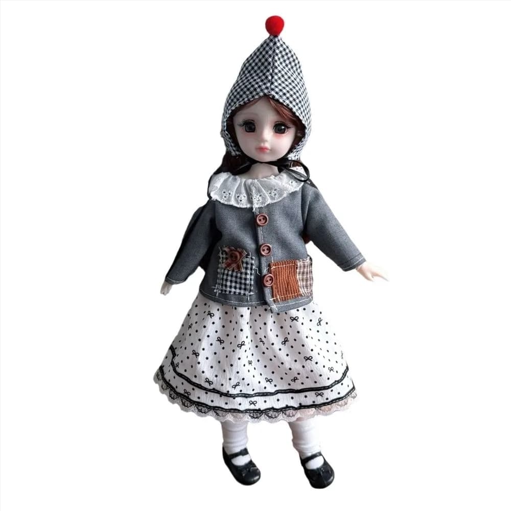 Pretty 30cm Size BJD Clothes Pretty Sweater Coat 1/6 Scale Clothes Casual Set Lolita Skirt Changing Outfit Clothes