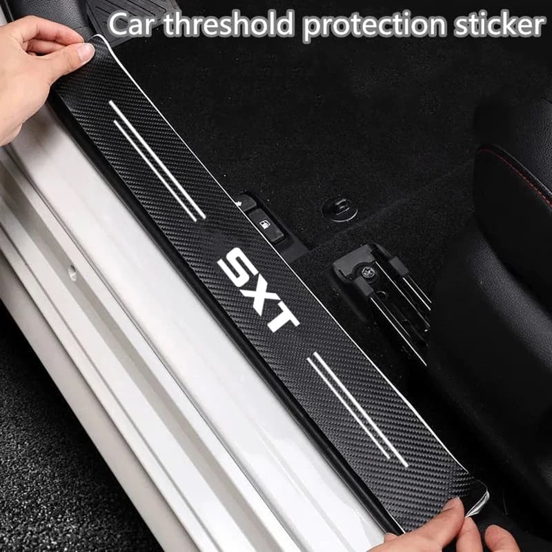 Adesivo per auto in fibra di carbonio, striscia protettiva per portiera e bagagliaio, antigraffio, per accessori Dodge Ram 1500 Caliber SXT