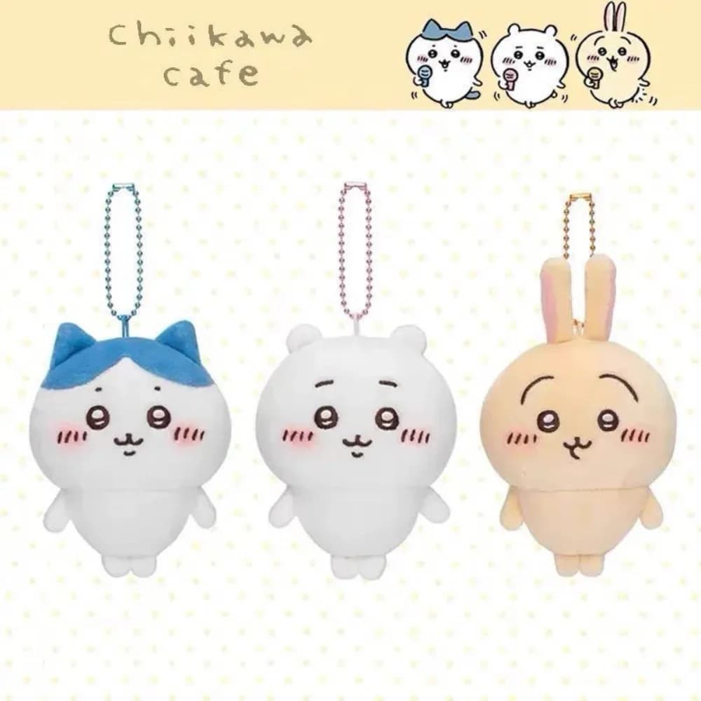 Hot STOCK**Kawaii Chiikawa Plush Keychain Doll Anime Cute Hachiware Cartoon Bag Pendant Doll Pendant Toys Birthday Present