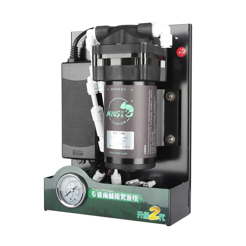 Rettile Mister Fogger Terrari Umidificatore Pompa silenziosa ad alta pressione Macchina per la nebbia Sistema di spruzzatura della foresta pluviale