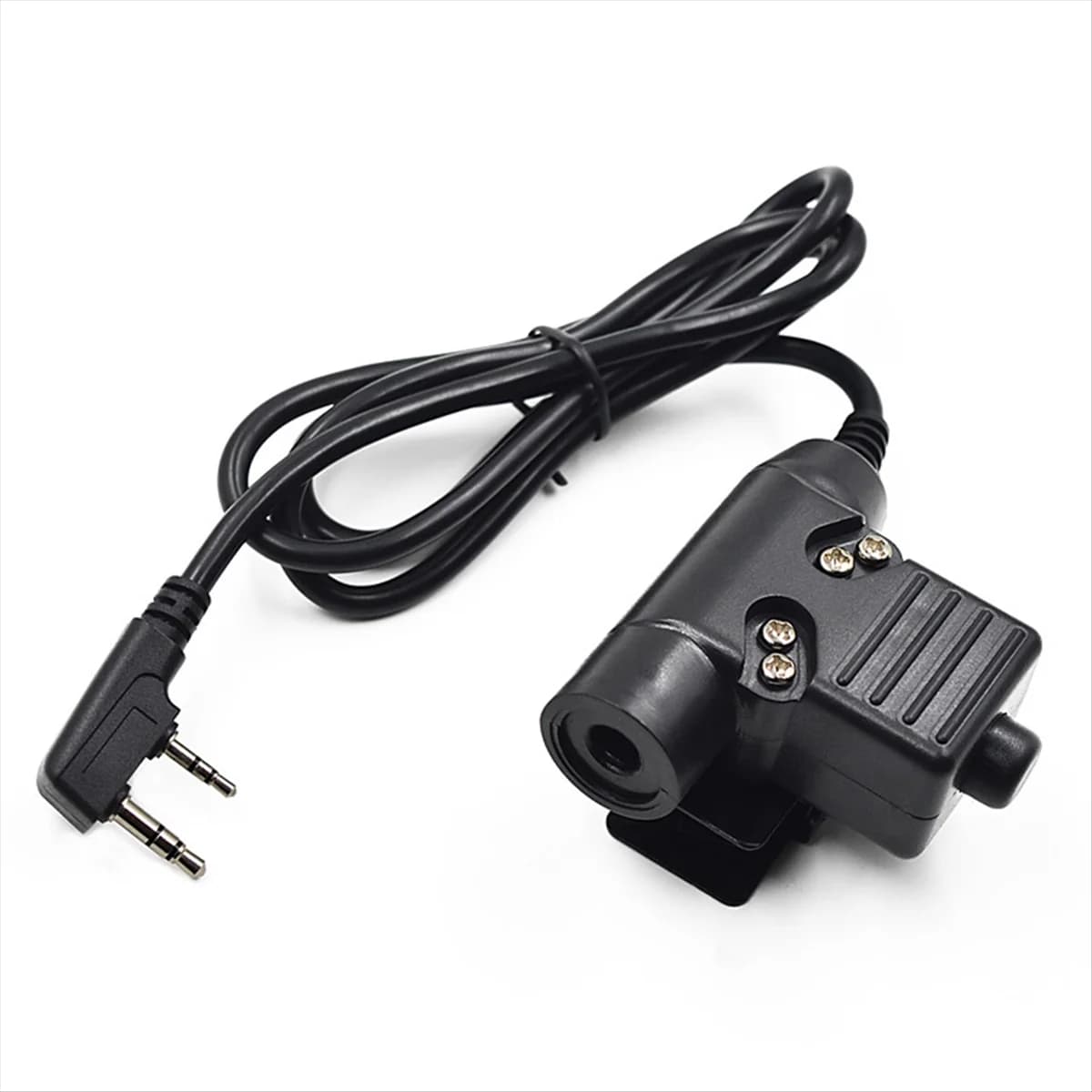 ABQR U94 Cavo PTT da 7,0 mm Adattatore per cuffie 2PIN per UV-5R UV-S9 Plus UV-82 AR-152 Walkie Talkie Radio bidirezionale
