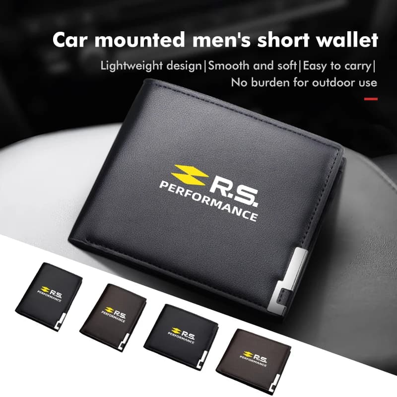 Leather Car Driver License Credit Card Holder Case Wallet For Renault RS Kadjar Captur Clio Megane 2 3 4 RS Koleos Logan