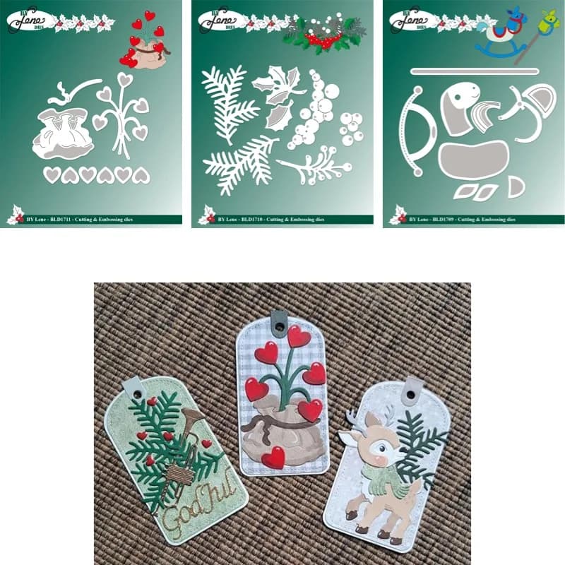 Two Little Deer with Scarves Are Very Cute Metal Die Cutting 2026 New DIY Die Molds Scrap Booking Paper Making Cuts Crafts Big