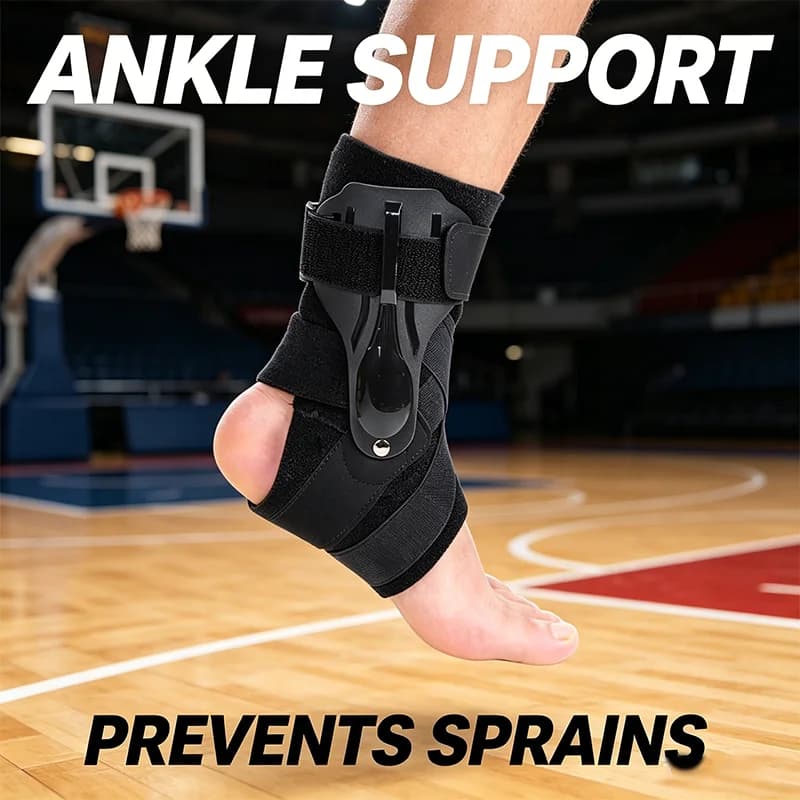 Supporto per Caviglia Regolabile e Leggero, Stabilizzatore per Recupero da Distorsioni, Unisex, per Baseball e Sport