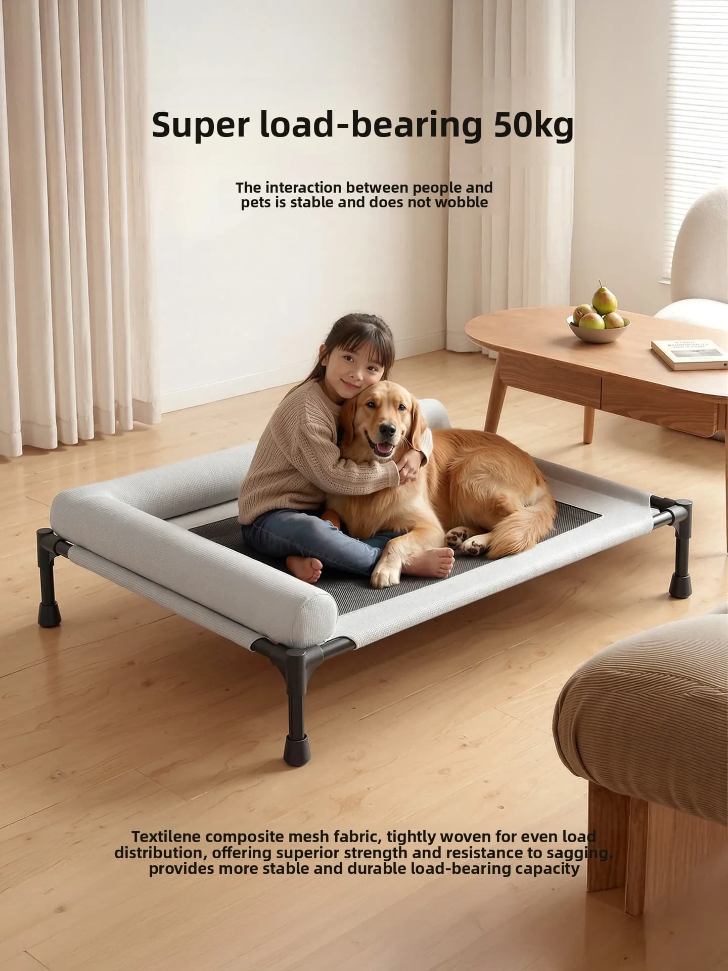 Dog camp bed off the ground bed large and small dog hammock four-season pet pad kennel dog bed removable sleeping mat